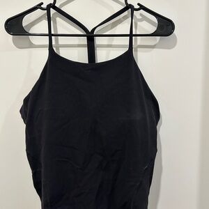 Sweaty Betty Black Top with Built in Bra Sz Large